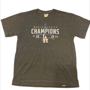 Los Angeles Dodgers 2020 World Series Champions T-Shirt Youth M grey heather